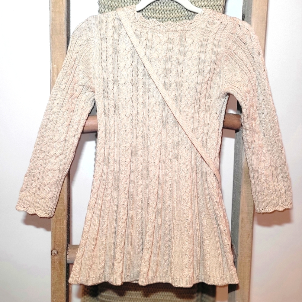 Toddler Girl Sweater Dress w/Purse - Picture 3 of 5